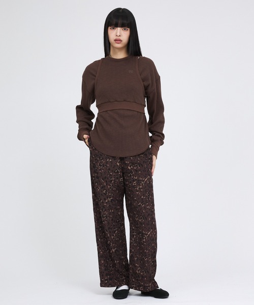 Russell Athletic(ラッセルアスレティック)の「【RUSSELL ATHLETIC/ラッセル アスレチック】スラブリブタンク&ロンTセット/Slub Rib Tank &LS T Set/レイヤー(Tシャツ/カットソー・レディース・グリーン/チャコールグレー/ブラウン・フリー)」の12枚目の写真