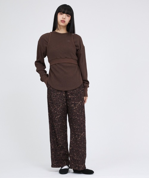 Russell Athletic(ラッセルアスレティック)の「【RUSSELL ATHLETIC/ラッセル アスレチック】スラブリブタンク&ロンTセット/Slub Rib Tank &LS T Set/レイヤー(Tシャツ/カットソー・レディース・グリーン/チャコールグレー/ブラウン・フリー)」の13枚目の写真