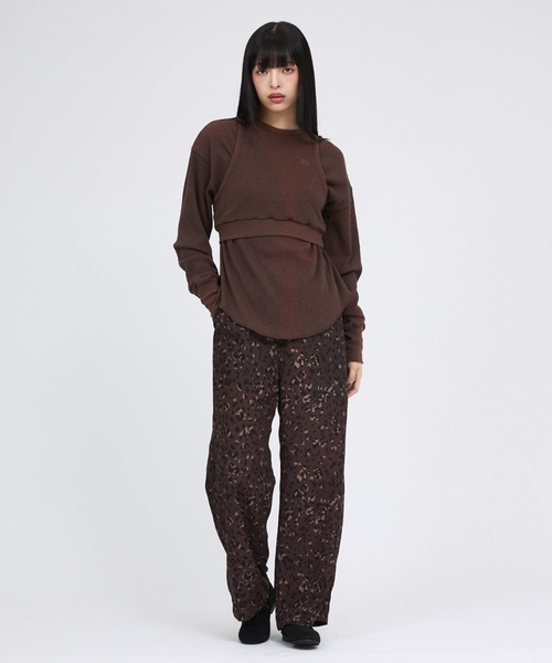 Russell Athletic(ラッセルアスレティック)の「【RUSSELL ATHLETIC/ラッセル アスレチック】スラブリブタンク&ロンTセット/Slub Rib Tank &LS T Set/レイヤー(Tシャツ/カットソー・レディース・グリーン/チャコールグレー/ブラウン・フリー)」の14枚目の写真