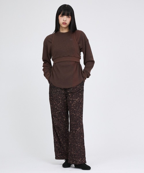 Russell Athletic(ラッセルアスレティック)の「【RUSSELL ATHLETIC/ラッセル アスレチック】スラブリブタンク&ロンTセット/Slub Rib Tank &LS T Set/レイヤー(Tシャツ/カットソー・レディース・グリーン/チャコールグレー/ブラウン・フリー)」の15枚目の写真