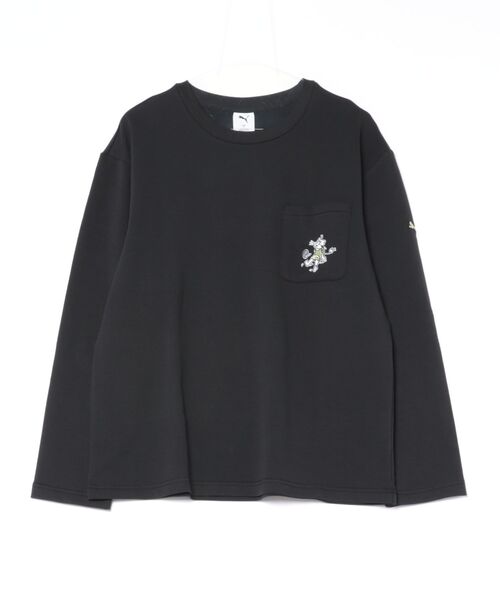 PUMA(プーマ)の「《PUMA》ESS ELEVATED MX ベビー TR 長袖 Tシャツ(Tシャツ/カットソー・メンズ・ブラック/グリーン系その他/ホワイト・S/XXL/XL/L/M)」の1枚目の写真