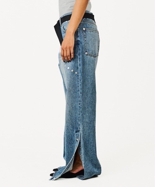 BEEDEN（ビーデン）の「STUDDED DETAIL DENIM（デニムパンツ・レディース・ダークブルー/ブルー・SMALL/MEDIUM）」の6枚目の写真