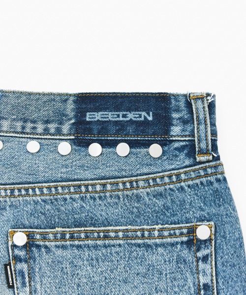 BEEDEN（ビーデン）の「STUDDED DETAIL DENIM（デニムパンツ・レディース・ダークブルー/ブルー・SMALL/MEDIUM）」の12枚目の写真