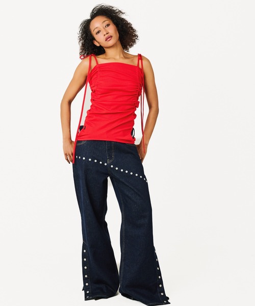 BEEDEN（ビーデン）の「STUDDED DETAIL DENIM（デニムパンツ・レディース・ダークブルー/ブルー・SMALL/MEDIUM）」の21枚目の写真