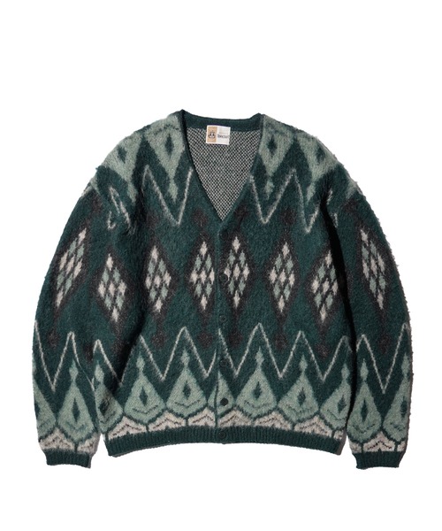 TOWNCRAFT(タウンクラフト)の「TOWNCRAFT / タウンクラフト MOHAIR SHAGGY JACQUARD CARDIGAN モヘア シャギー ジャガード カーディガン(カーディガン/ボレロ・メンズ・その他4/レオパード/その他1/その他3/その他2・MEDIUM/SMALL/LARGE)」の4枚目の写真