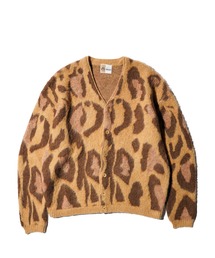 TOWNCRAFT / タウンクラフト MOHAIR SHAGGY JACQUARD CARDIGAN モヘア シャギー ジャガード カーディガン