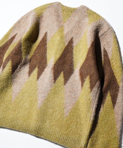 TOWNCRAFT(タウンクラフト)の「TOWNCRAFT / タウンクラフト MOHAIR SHAGGY JACQUARD CARDIGAN モヘア シャギー ジャガード カーディガン(カーディガン/ボレロ・メンズ・その他4/レオパード/その他1/その他3/その他2・MEDIUM/SMALL/LARGE)」の14枚目の写真