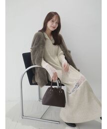 LAGUNAMOON | レースデザインニットワンピース 【秋服】(ワンピース)