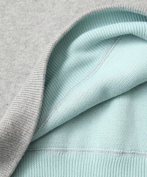 LANDNESS(ランドネス)の「【LANDNESS/ランドネス】Double-Faced Reversible Knit Sweatshirt/ダブルフェイス リバーシブル ニットスウェット(スウェット・メンズ・ブラック×レッド/チャコールグレー/グレー・M/L)」の9枚目の写真