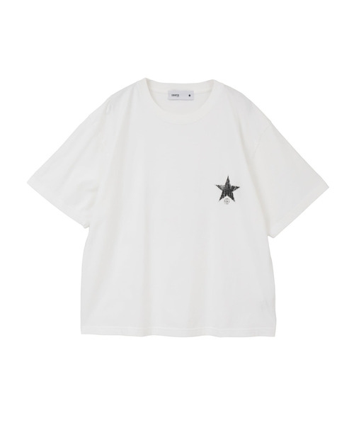 CONVERSE TOKYO（コンバーストウキョウ）の「BACK FLOWER PRINT TEE（Tシャツ/カットソー・レディース・レッド/ブルー/ブラック・MEDIUM/SMALL）」の10枚目の写真