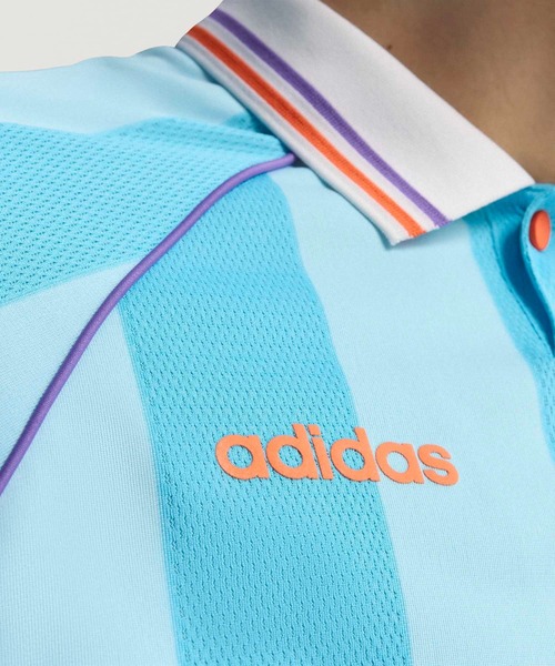 adidas（アディダス）の「ジャカード・ストライプ・ジャージー JCQUARD JERSEY / アディダスオリジナルス adidas Originals（Tシャツ/カットソー・メンズ・ブルー・SMALL/MEDIUM/LARGE/X-LARGE/XX-LARGE/X-SMALL/3XL）」の5枚目の写真