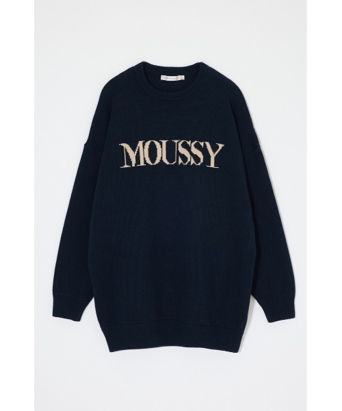 MOUSSY（マウジー）の「【ZOZO・一部店舗限定】MOUSSY LOGO ニット（ニット/セーター・レディース・ライトベージュ/ブラック/杢グレー/ネイビー/ボルドー・FREE）」の4枚目の写真