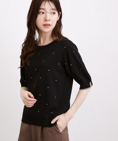 spangle puff knit / スパンコールパフニット（ニット/セーター