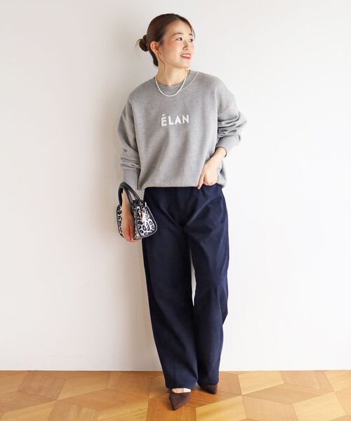 le.coeur blanc（ルクールブラン）の「コーデュロイカーブパンツ（その他パンツ・レディース・ネイビー/オフホワイト・38/36）」の18枚目の写真