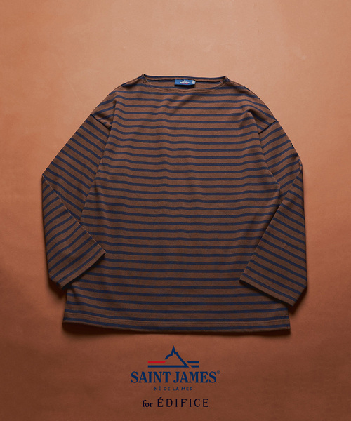 SAINT JAMES for EDIFICE 別注 ウエッソン ルーズ ボーダー（Tシャツ