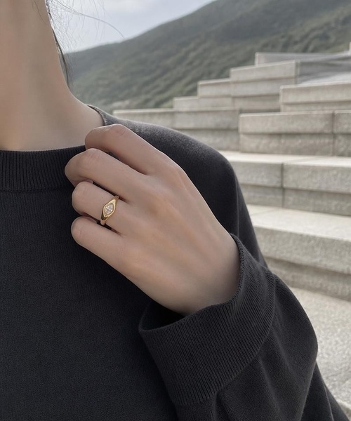 Burner(バーナー)の「【lux sea jewelry(ラックス・シー・ジュエリー)】ステンレス マーキスカット カラーストーンリング lux-ring-20-13【RBTS】(リング・レディース・ピンク/ホワイト/パープル/グリーン・12号/14号)」の10枚目の写真