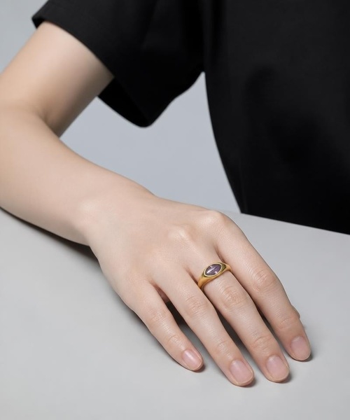 Burner(バーナー)の「【lux sea jewelry(ラックス・シー・ジュエリー)】ステンレス マーキスカット カラーストーンリング lux-ring-20-13【RBTS】(リング・レディース・ピンク/ホワイト/パープル/グリーン・12号/14号)」の15枚目の写真