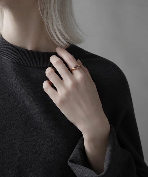 Burner(バーナー)の「【lux sea jewelry(ラックス・シー・ジュエリー)】ステンレス マーキスカット カラーストーンリング lux-ring-20-13【RBTS】(リング・レディース・ピンク/ホワイト/パープル/グリーン・12号/14号)」の17枚目の写真