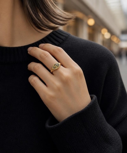 Burner(バーナー)の「【lux sea jewelry(ラックス・シー・ジュエリー)】ステンレス マーキスカット カラーストーンリング lux-ring-20-13【RBTS】(リング・レディース・ピンク/ホワイト/パープル/グリーン・12号/14号)」の7枚目の写真