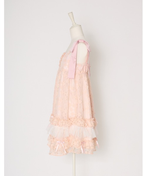 Lolime by mellfy memory(ロリミー バイ メルフィーメモリー)の「satin ribbon lace mini dress(ワンピース・レディース・ホワイト/ピンク・M/LL)」の22枚目の写真