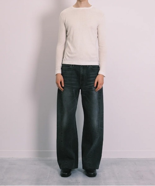 TANAKA（タナカ）の「【TANAKA/タナカ】BOY JEAN TROUSERS（デニムパンツ・メンズ・ブラック・30 inch/32inch/34inch）」の2枚目の写真