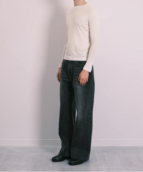 TANAKA（タナカ）の「【TANAKA/タナカ】BOY JEAN TROUSERS（デニムパンツ・メンズ・ブラック・30 inch/32inch/34inch）」の3枚目の写真