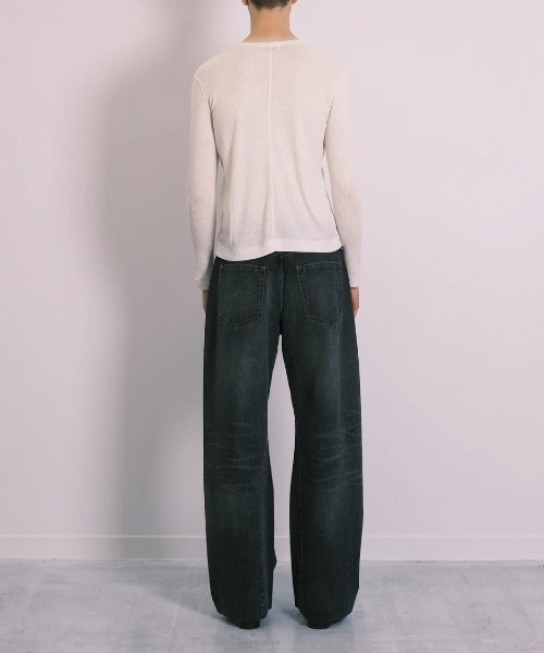 TANAKA（タナカ）の「【TANAKA/タナカ】BOY JEAN TROUSERS（デニムパンツ・メンズ・ブラック・30 inch/32inch/34inch）」の4枚目の写真