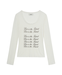 LOVE IS THE LACE LONG SLEEVE IN WHITE