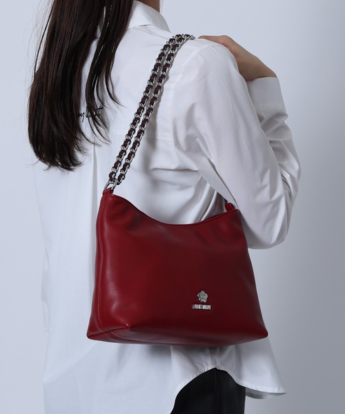 MARY QUANT（マリークワント）の「ロゴメタルチェーン ショルダー（ショルダーバッグ・レディース・ブラック/ボルドー/ブラウン・FREE）」の13枚目の写真