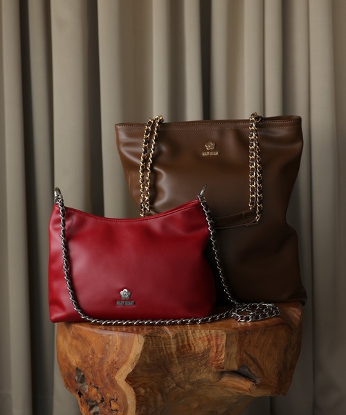 MARY QUANT（マリークワント）の「ロゴメタルチェーン ショルダー（ショルダーバッグ・レディース・ブラック/ボルドー/ブラウン・FREE）」の6枚目の写真
