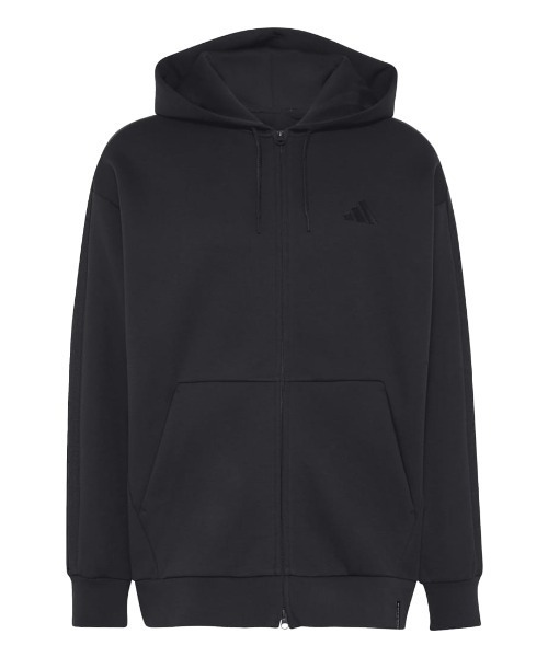 adidas(アディダス)の「アディダス adidas エッセンシャルズ プラス ルーズフィット コンテンポラリー スペーサーニット フルジップパーカー(パーカー・メンズ・グレー・S/M/L/LL/3L)」の11枚目の写真