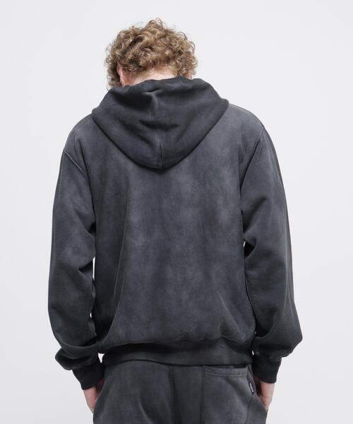 AVIREX（アヴィレックス）の「FADED USAFA HALF ZIP HOODIE / フェード ユーエスエアフォース ハーフジップ フーディ / AVIREX / アヴィレックス（パーカー・メンズ・チャコールグレー/ネイビー・L/M/XL/2XL）」の8枚目の写真