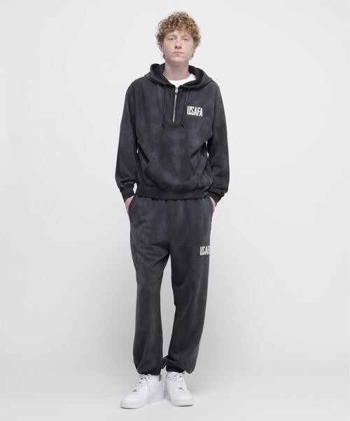AVIREX（アヴィレックス）の「FADED USAFA HALF ZIP HOODIE / フェード ユーエスエアフォース ハーフジップ フーディ / AVIREX / アヴィレックス（パーカー・メンズ・チャコールグレー/ネイビー・L/M/XL/2XL）」の9枚目の写真