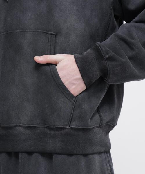 AVIREX（アヴィレックス）の「FADED USAFA HALF ZIP HOODIE / フェード ユーエスエアフォース ハーフジップ フーディ / AVIREX / アヴィレックス（パーカー・メンズ・チャコールグレー/ネイビー・L/M/XL/2XL）」の14枚目の写真