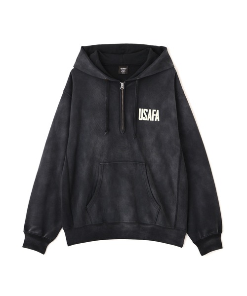 AVIREX（アヴィレックス）の「FADED USAFA HALF ZIP HOODIE / フェード ユーエスエアフォース ハーフジップ フーディ / AVIREX / アヴィレックス（パーカー・メンズ・チャコールグレー/ネイビー・L/M/XL/2XL）」の22枚目の写真