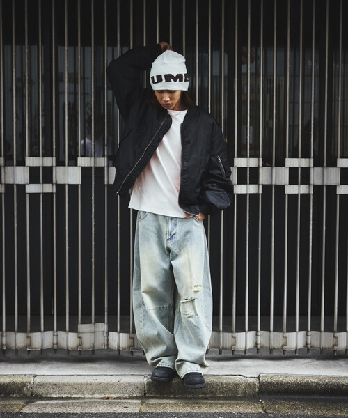 FREAK'S STORE(フリークスストア)の「MA-1 FLIGHT JACKET(ブルゾン・メンズ・ブラック/グレー・MEDIUM/SMALL/LARGE)」の8枚目の写真