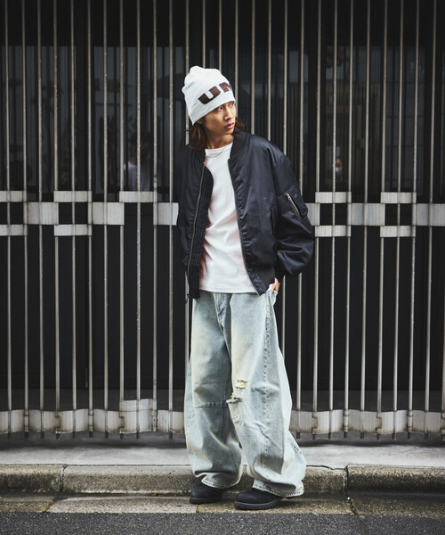 FREAK'S STORE(フリークスストア)の「MA-1 FLIGHT JACKET(ブルゾン・メンズ・ブラック/グレー・MEDIUM/SMALL/LARGE)」の9枚目の写真