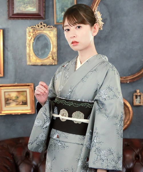 レディース 洗える着物 単品 袷着物 2026-27 新作 S/M/L/LL サイズ