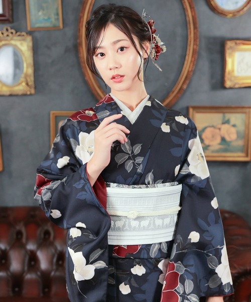レディース 洗える着物 単品 袷着物 2026-27 新作 S/M/L/LL サイズ