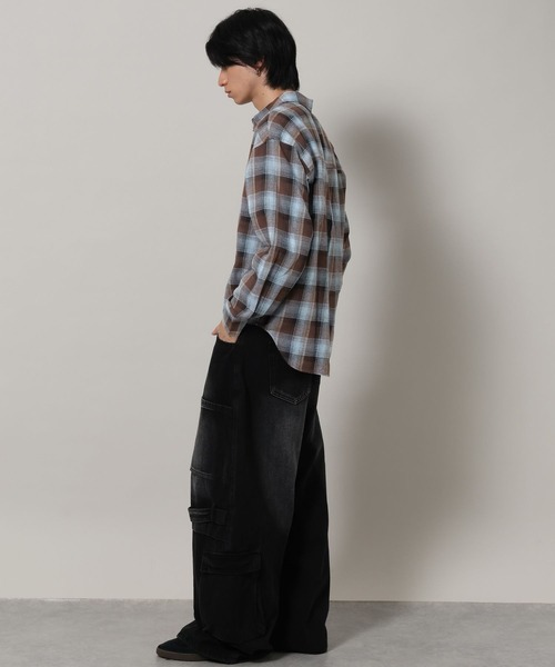 ALAND(エーランド)の「【UNISEX】ALAND/チェックビエラシャツ(シャツ/ブラウス・レディース・オフホワイト/ブラック/ブラウン・SMALL/LARGE)」の11枚目の写真