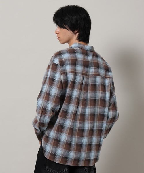 ALAND(エーランド)の「【UNISEX】ALAND/チェックビエラシャツ(シャツ/ブラウス・レディース・オフホワイト/ブラック/ブラウン・SMALL/LARGE)」の16枚目の写真