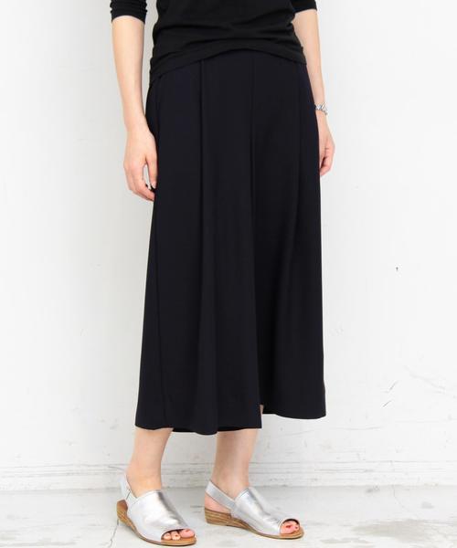 BEAUTY&YOUTH UNITED ARROWS（ビューティーアンドユースユナイテッドアローズ）の「BY ジョーゼット8分丈ガウチョパンツ◆（その他パンツ・レディース・ブラック/オレンジ/ネイビー・MEDIUM/SMALL）」の2枚目の写真