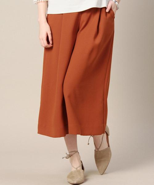 BEAUTY&YOUTH UNITED ARROWS（ビューティーアンドユースユナイテッドアローズ）の「BY ジョーゼット8分丈ガウチョパンツ◆（その他パンツ・レディース・ブラック/オレンジ/ネイビー・MEDIUM/SMALL）」の3枚目の写真