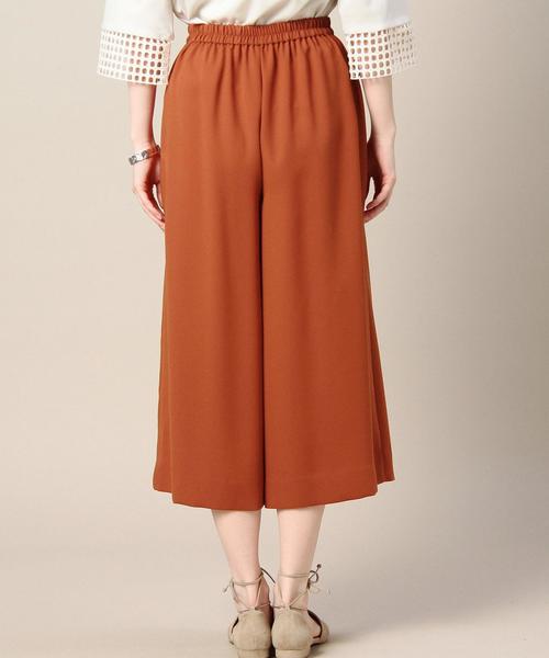 BEAUTY&YOUTH UNITED ARROWS（ビューティーアンドユースユナイテッドアローズ）の「BY ジョーゼット8分丈ガウチョパンツ◆（その他パンツ・レディース・ブラック/オレンジ/ネイビー・MEDIUM/SMALL）」の6枚目の写真