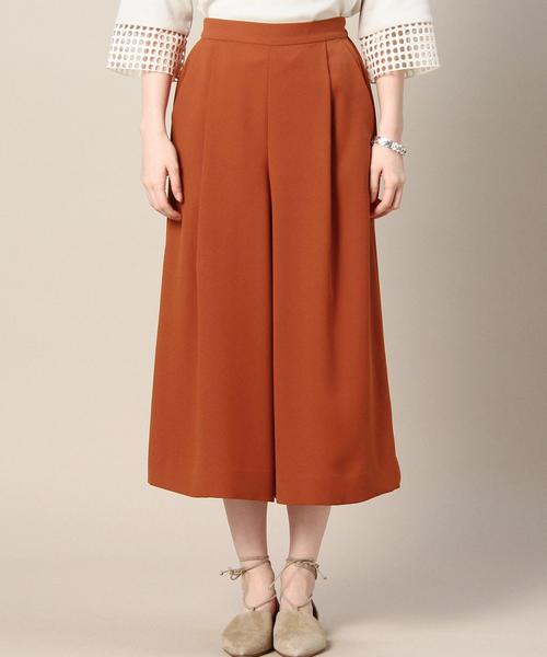 BEAUTY&YOUTH UNITED ARROWS（ビューティーアンドユースユナイテッドアローズ）の「BY ジョーゼット8分丈ガウチョパンツ◆（その他パンツ・レディース・ブラック/オレンジ/ネイビー・MEDIUM/SMALL）」の7枚目の写真