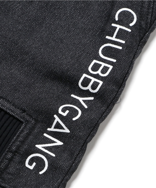 CHUBBYGANG（チャビーギャング）の「ニットデニムデザイン9分丈ワイドパンツ（デニムパンツ・キッズ・ブラック・110/130/150/140/160/100）」の5枚目の写真