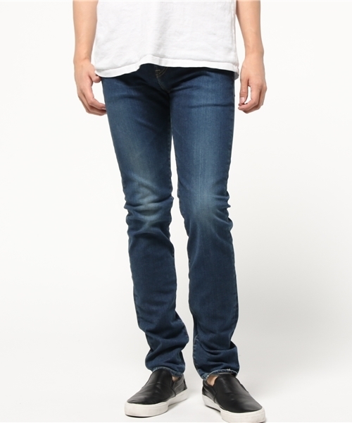 HYSTERIC GLAMOUR（ヒステリックグラマー）の「USED加工Sデニム スリムパンツ（デニムパンツ・メンズ・インディゴブルー・28inch/29inch/30inch/31inch/32inch/34inch）」の2枚目の写真