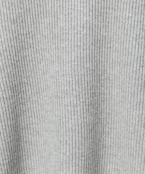 BEAUTY&YOUTH UNITED ARROWS(ビューティーアンドユースユナイテッドアローズ)の「BY 畦リブボートネックニットプルオーバー ◆(ニット/セーター・レディース・ブラック/ライトグレー/オリーブ・FREE)」の8枚目の写真
