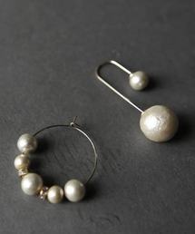 パールデザインピアス