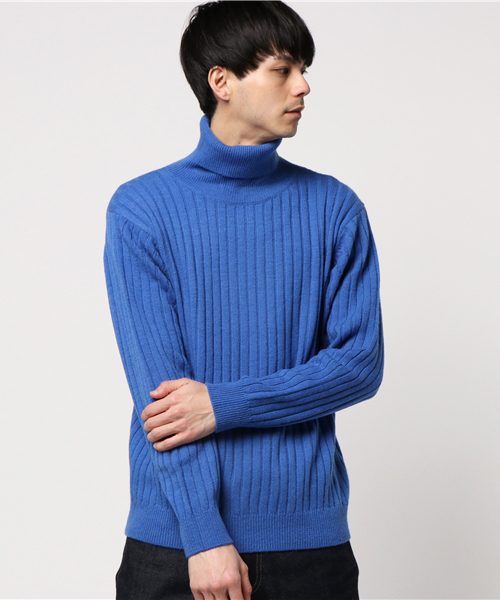 FREDY&GLOSTER(フレディアンドグロスター)の「【FINEBOYS掲載】6 × 2 リブタートルネックニット(ニット/セーター・メンズ・グレー/ブルー/ブラック・L/M)」の9枚目の写真